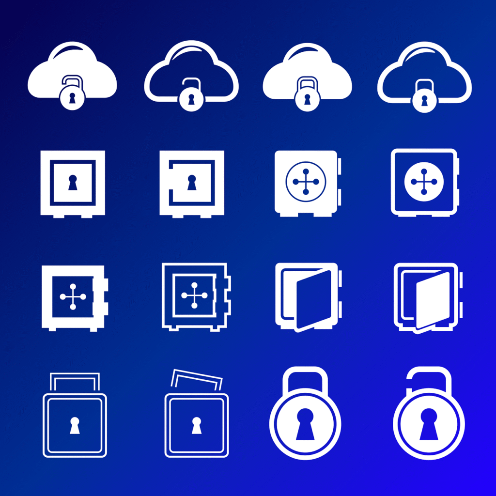 Ultimate Guide to Safe Cloud Storage 3 Free safe nature lock vector